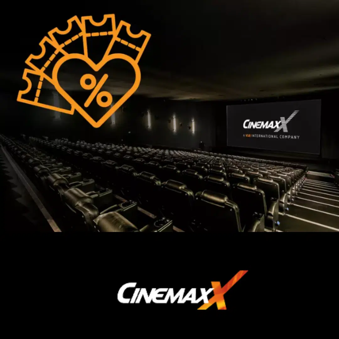Thumbnail 🎥 CinemaxX 2 Kinotickets für alle 2D-Filme inkl. Filmzuschlag & Loge für 13,98€ (statt 20€) - 3 für 20,97€ | 5 für 34,95€ | 10 für 64,95€