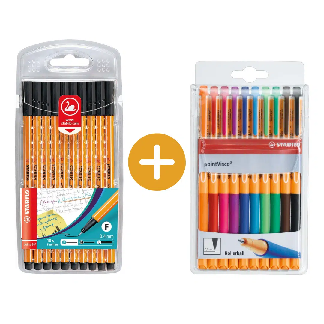 Thumbnail 🖊️ STABILO Fineliner point 88 schwarz & Tintenroller pointVisco versch. Farben für 8,29€
