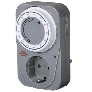 Brennenstuhl Countdown Timer MC 120, mechanische Timer-Steckdose (Timer für Steckdose mit Countdown Funktion und erhöhtem Berührungsschutz