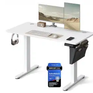 Songmics Schreibtisch Thumbnail Songmics höhenverstellbarer Schreibtisch (60 x 120cm, 72 – 120cm) für 67,99€ (statt 76€)