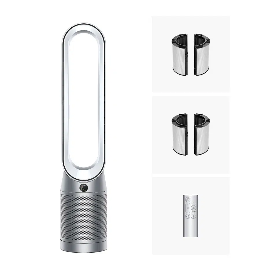 Der Dyson TP11 Luftreiniger & Ventilator inkl. Zubehör (Fernbedienung und 2 Filtern).