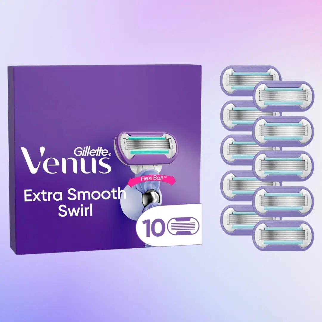 Thumbnail 💜 Gillette Venus Extra Smooth Swirl Damen Rasierklingen 10er Pack für 29,69€ (statt 36,19€)