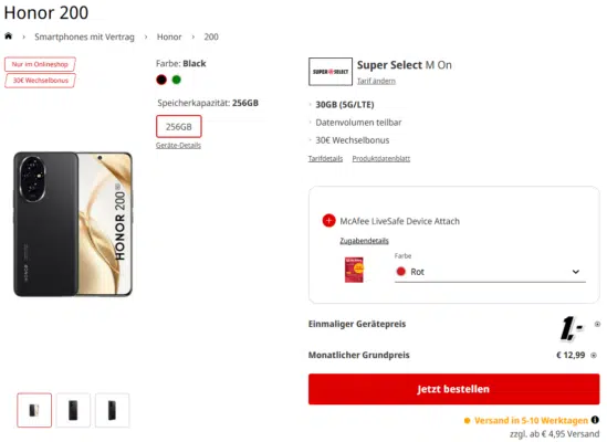 Honor 200 Handybeitrag