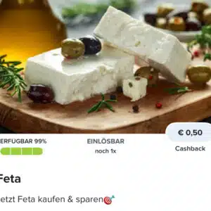 50 Cent Cashback auf Feta mit Marktguru