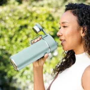 Hält 24h kalt und Eis 2 Tage gefroren 🧊 Ninja Thirsti 530 ml Trinkflasche – Mint für 11,69€
