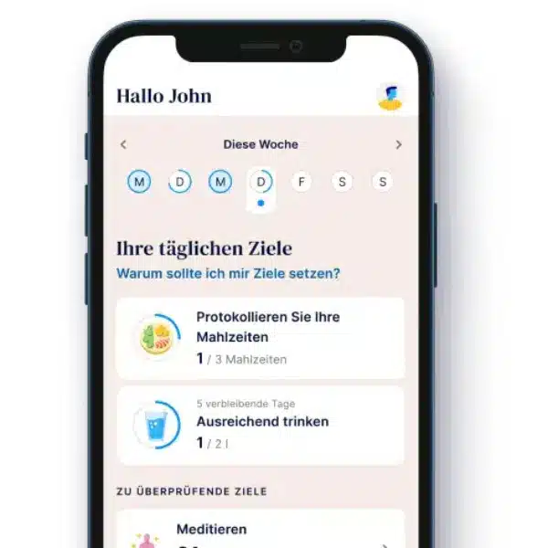 Oviva App auf einem Handy