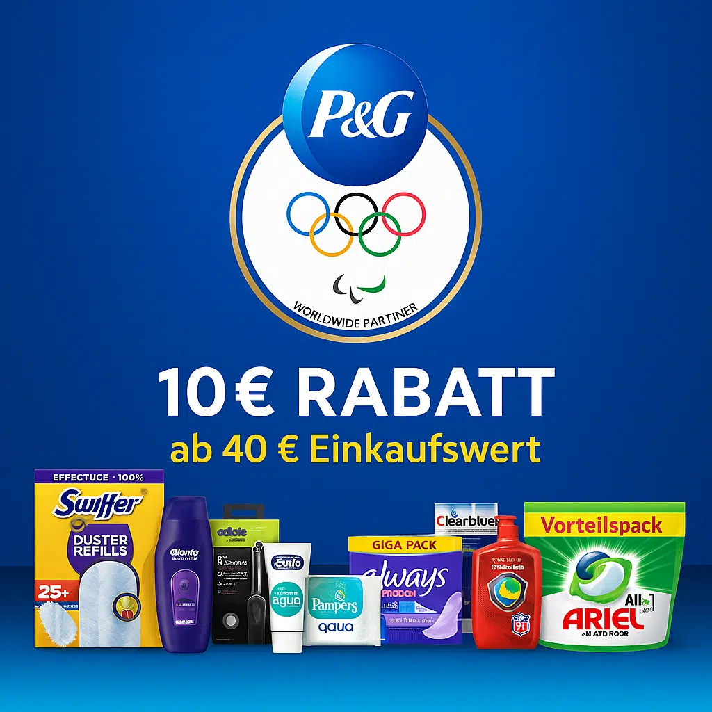 Thumbnail Aktionsartikel für 40€ kaufen & 10€ Sofortrabatt bekommen, z.B. Gilette, Old Spice, Pampers & Co