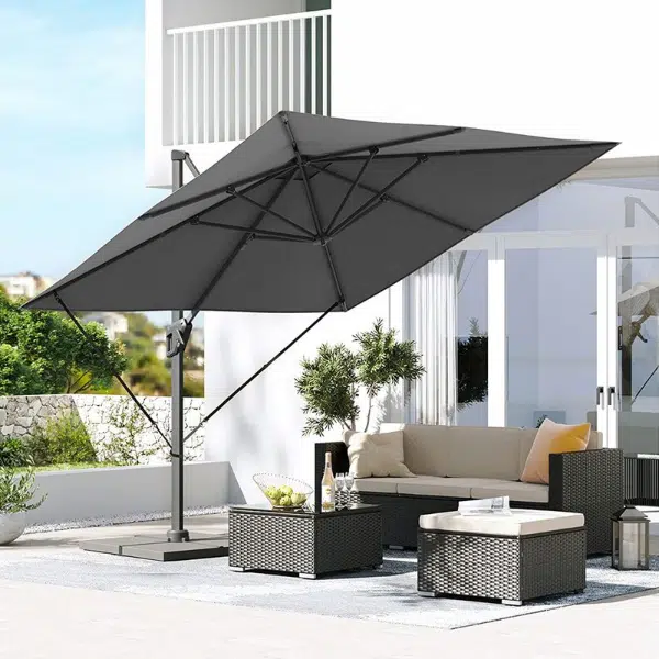 Thumbnail Songmics 360° drehbarer Sonnenschirm für 165,99€ (statt 209€)
