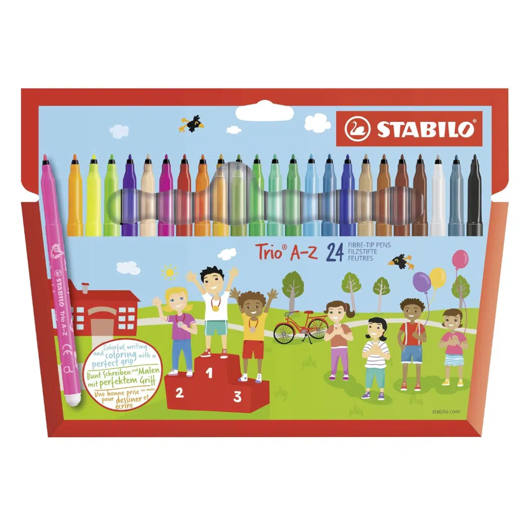 Thumbnail STABILO Trio A-Z Fasermaler 24er Kartonetui für 6,71€ (statt 9€)