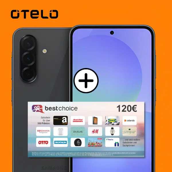 Thumbnail Samsung Galaxy A36 5G (128GB) für 1€ + 40GB LTE/5G Vodafone-Allnet für 19,99€/Monat (junge Leute: 80GB) + 120€ Bonus + 10€ Werchselbonus (Otelo Allnet Flat Classic)