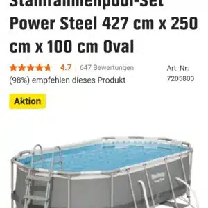 Bestway Stahlrahmenpool-Set