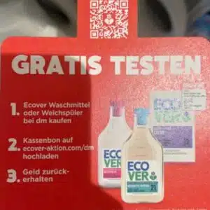 Ecover gratis testen: Waschmittel o. Weichspüler (dm) - ab 25.06.2025!