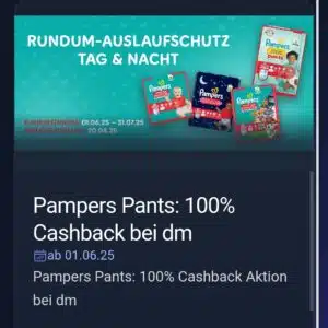 Pampers Pants gratis testen (dm) - personalisiert