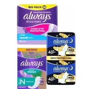 Always Produkte bei dm - 3 € zurück bei Kauf über 10 € always Artikel