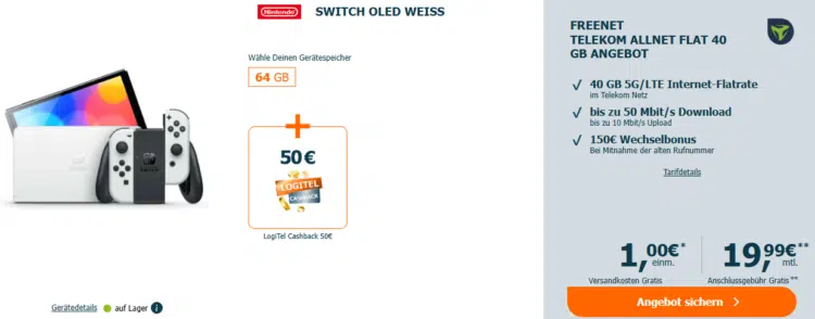 Switch OLED Handyvertrag