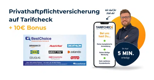 Privathaftpflichtversicherung auf Tarifcheck.de
