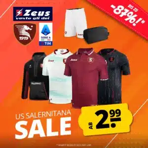 🔥 SportSpar: ZEUS US Salernitana SALE! Bereits ab 2,99 €! Bis zu – 87% reduziert!