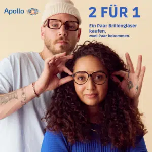 Optiker Brille Apollo 2 für 1 - Ein Paar Brillengläser kaufen, zwei bekommen