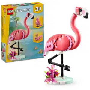 LEGO Creator 3in1 Wilde Tiere: Rosa Flamingo Bauset für 15,99€(statt 21,59€)