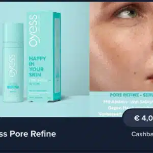 4€ Rabatt Oyess pore refine über Marktguru