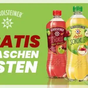 Gerolsteiner gratis testen: Limos und Schorlen (2 Flaschen)