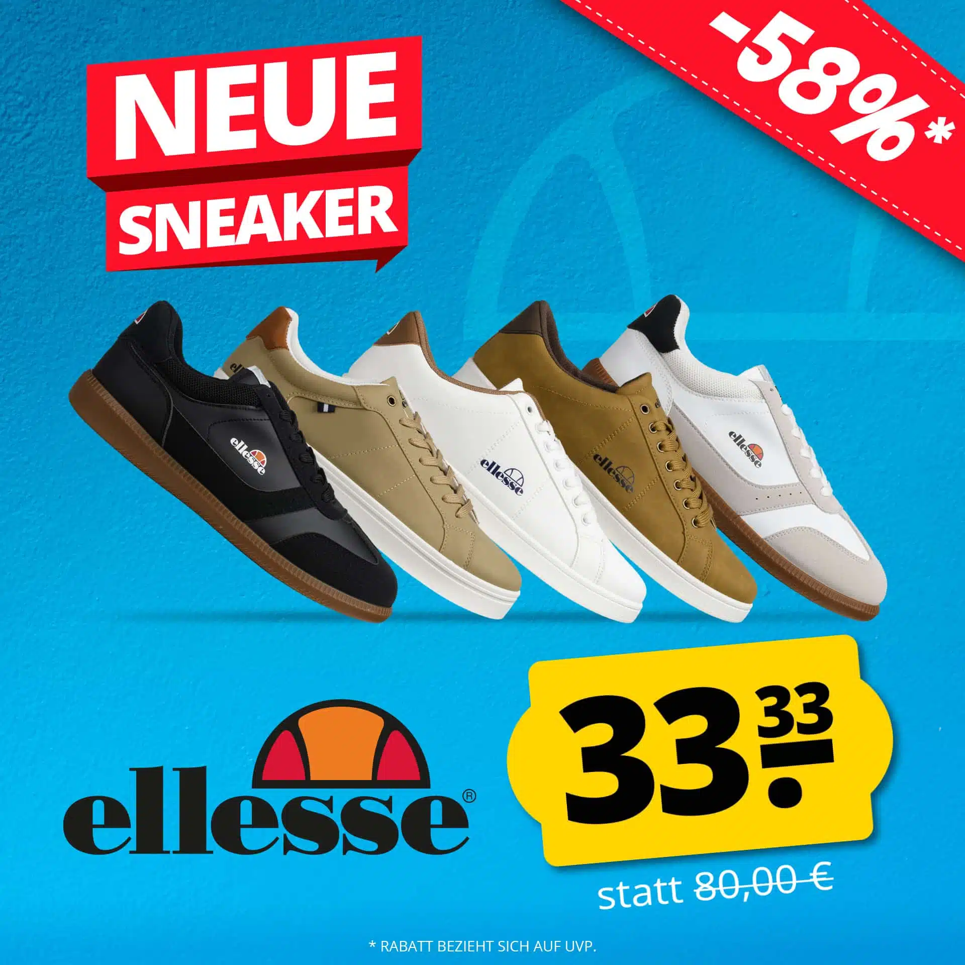 Thumbnail SportSpar: ellesse Sneaker für 33,33€ zzgl. Versand – bis zu 58% Rabatt