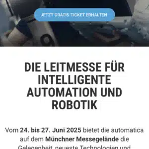 Gratis Messetickets Automatica München 2025