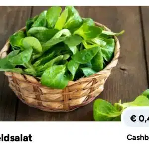 40 ct Cashback auf Feldsalat
