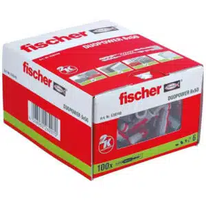 fischer DuoPower 6 x 50, Universaldübel 100 Stück für 6,24€(statt 8,99€)