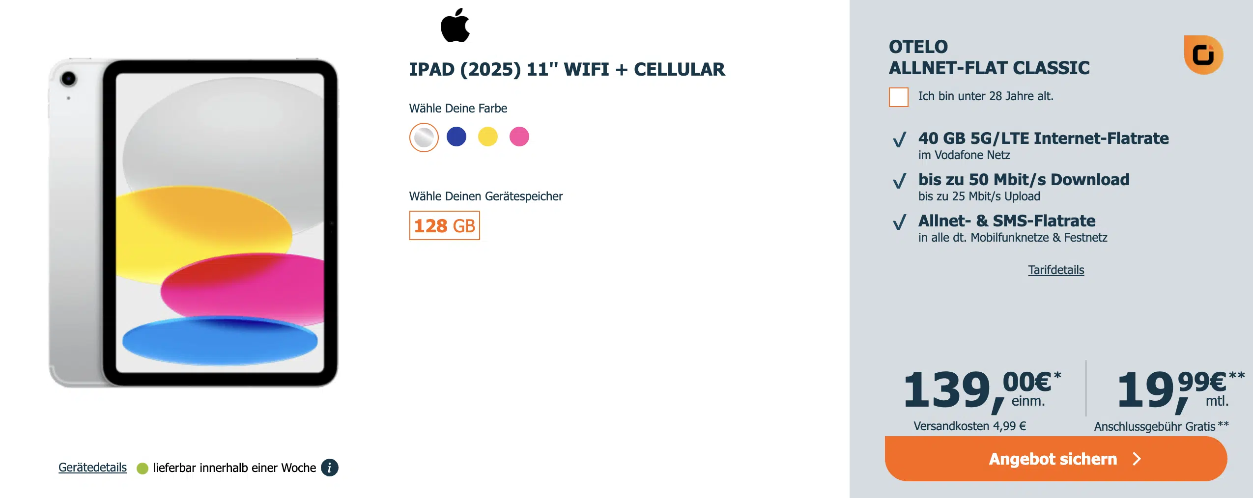  Apple iPad 2025 (11