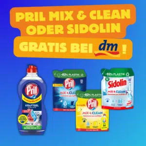 GRATIS bei dm: 3x Nachfüll-Konzentrate 🧼 einfach Pril Spülmittel kaufen und Nachfüllpacks sichern