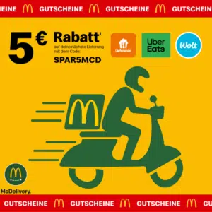 🍟 5 € Rabatt bei McDonald’s Online-Bestellung