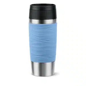 Emsa N20213 Travel Mug Wave Isolierbecher 0,36 L in Pastellblau für 14,99€(statt 21,28€)