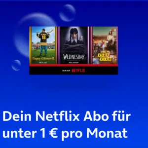 Netflix Standard-Abo nur 0,99€ für o2 Priority Kunden