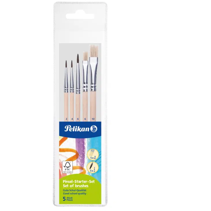 Thumbnail 🖌️Pelikan Pinsel Starterset 5 tlg. für 2,84€ (statt 3,95€)
