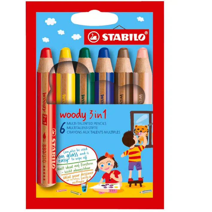 Thumbnail 🖍️ STABILO - Buntstift, Wasserfarbe & Wachsmalkreide - woody 3in1 im 6er Pack NUR 3,79€ (statt 11€)