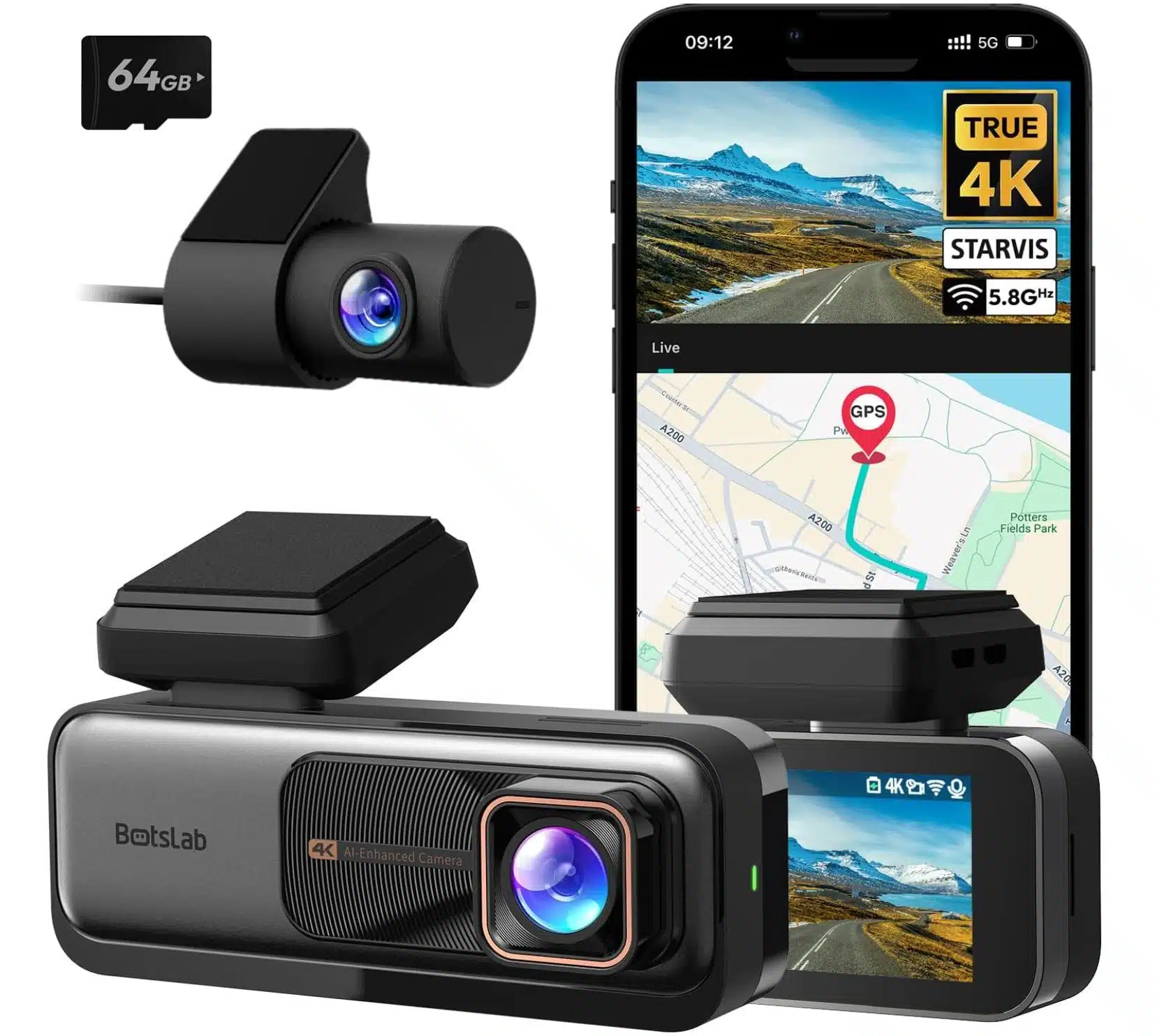 Thumbnail Botslab G980H Dashcam