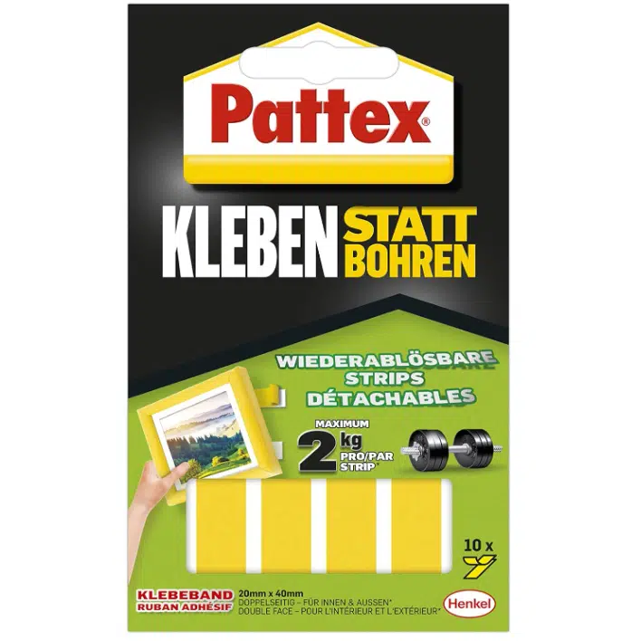 Thumbnail Pattex Kleben statt Bohren Klebe-Strips für 2,84€ (statt 4€)