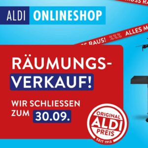 🫣 ALDI Onlineshop schließt - jetzt bis zu 80% Rabatt im Räumungsverkauf 🤩