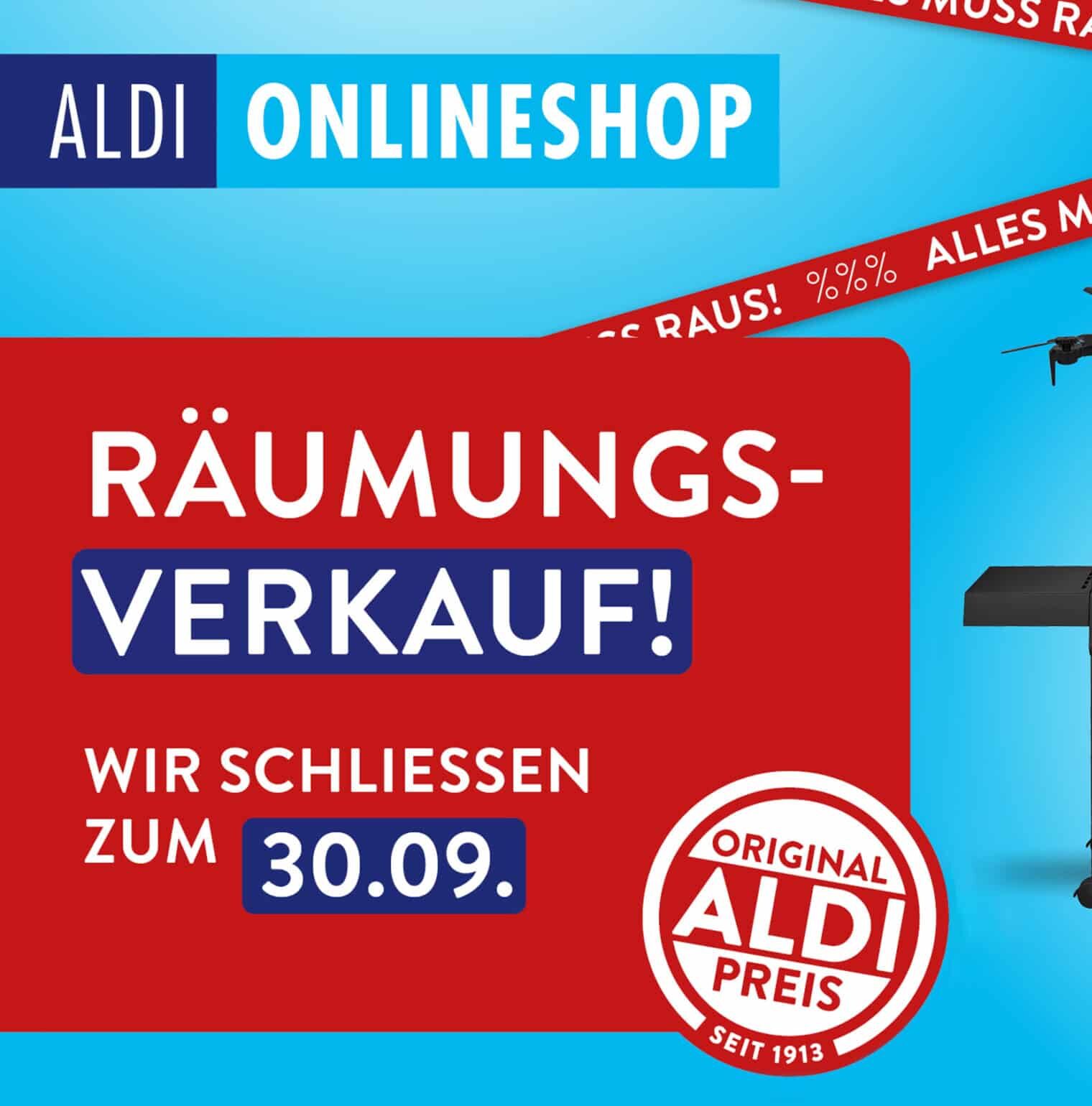 🫣 Aldi schließt seinen Onlineshop - jetzt bis zu 80% Rabatt im Räumungsverkauf 🤩
