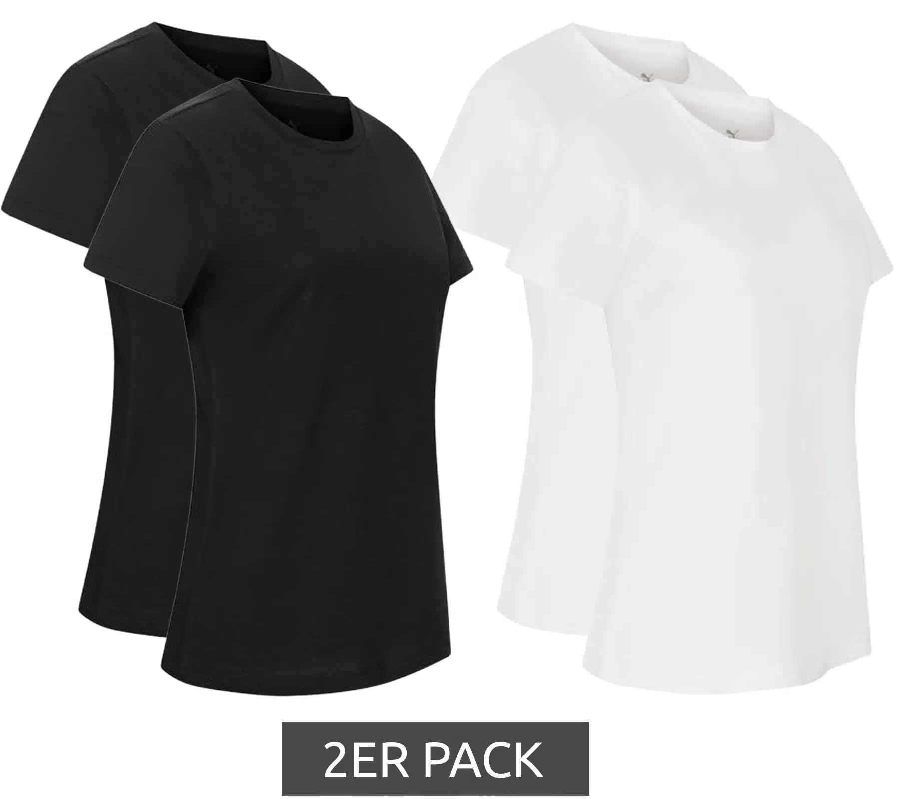 Thumbnail nur 4€ pro Shirt 😍 8x PUMA Blank Base Damen T-Shirt für 32€ inkl. Versand
