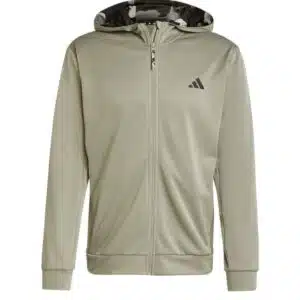 Adidas Train Essentials Camo Kapuzen Jacke in Größe XS-2XL für 26€ (statt 50€)
