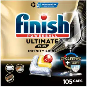 Finish Ultimate Plus Infinity Shine Citrus 105 Spülmaschinentabs für 16,64€ (statt 26,49€)