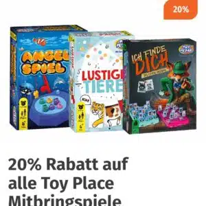 20% auf alle Toy Place Mitbringspiele - Müller App