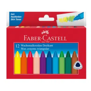 🖍️ Faber-Castell Dreikant Wachsmalkreiden 12er Set für 3,39€ (statt 5,80€)