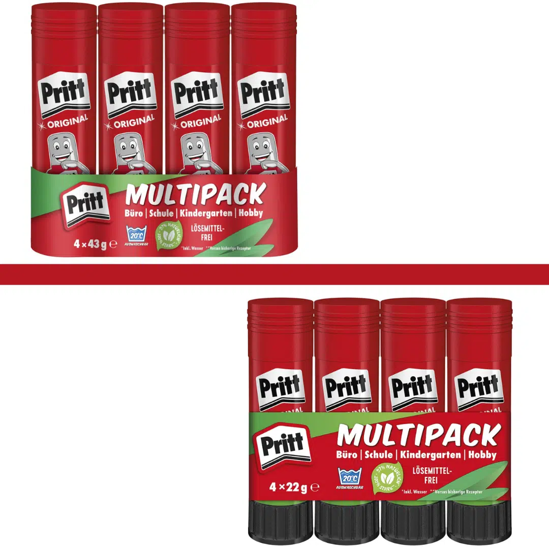 Thumbnail 🔴 Pritt Klebestift 4 x 22 g für 4,74€ (statt 8€) |  Pritt Klebestift  4x 43g für 5,09€ (statt 11€)