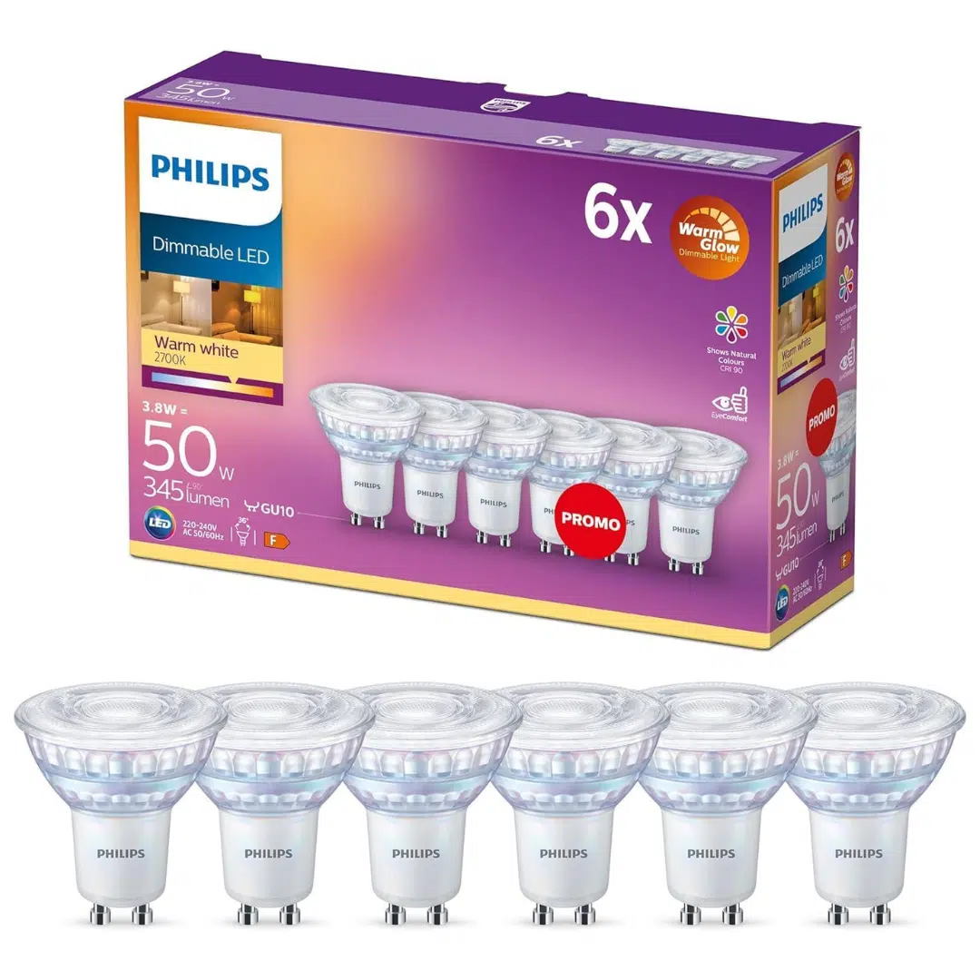 Thumbnail 💡 Philips LED Classic GU10 Lampen 6er Pack für 9,99€ (statt 25€)