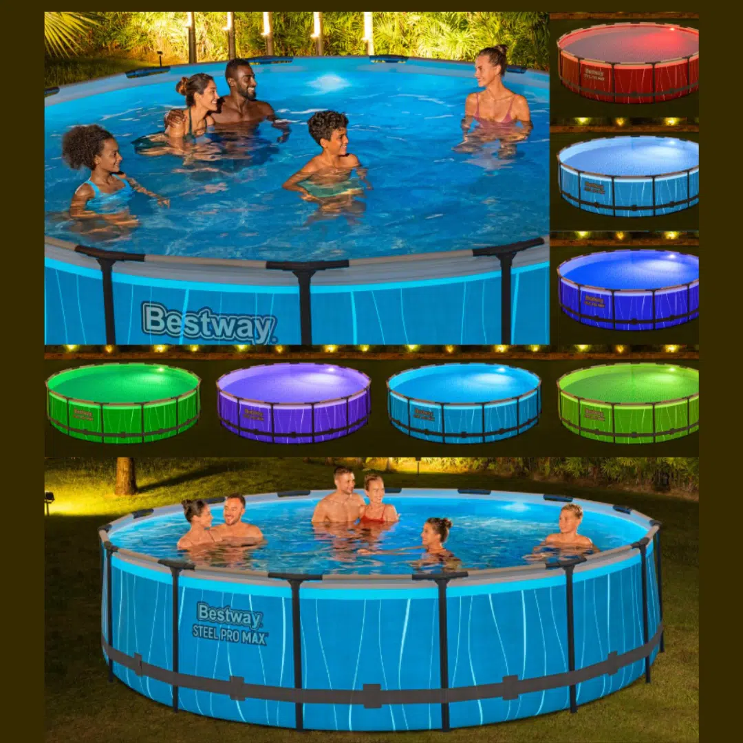 Thumbnail Bestway Framepool Steel Pro MAX Ø 457 x 107 cm LED-Design für 444,90€ (statt 545€)