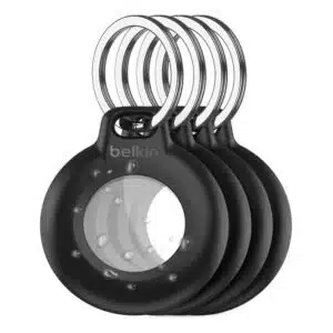 (4er-Pack) Belkin Wasserfester Secure Holder mit Schlüsselanhänger für das AirTag (MSC015btBK) für 17,99€ statt 47,57€