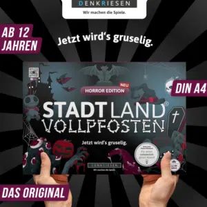 🧛🏻‍♂️ Jetzt wird's spooky! 🦇 Stadt Land Vollpfosten Horror Edition für nur 9€!